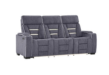 Load image into Gallery viewer, U1895 GREY P2 RECLINING SOFA WITH IS AND LED