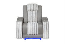 Load image into Gallery viewer, U8000 GREY POWER RECLINER W/ POWER HEADREST & LED LIGHT