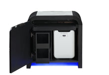 Load image into Gallery viewer, BECKETT WHITE/BLACK NIGHTSTAND WITH LED, COOLER AND SPEAKER