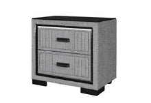 Load image into Gallery viewer, ISABELLA GREY NIGHTSTAND WITH LED
