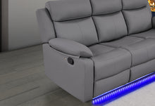 Load image into Gallery viewer, U6026 GREY PU 46A REC SOFA/CONSOLE REC LOVESEAT/GLIDER RECLINER