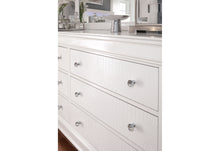 Load image into Gallery viewer, POMPEI WHITE QUEEN BED WITH LED DRESSER MIRROR AND NIGHTSTAND