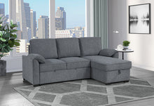 Load image into Gallery viewer, U0808 DARK GREY REVERSIBLE SOFA BED