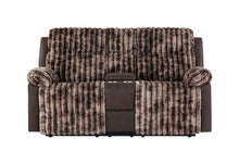 Load image into Gallery viewer, U6028 BROWN CONSOLE RECLINING LOVESEAT