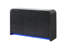 Load image into Gallery viewer, BECKETT WHT/BLK DRESSER W/ LED