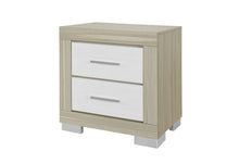 Load image into Gallery viewer, EMMA NATURAL/WHITE NIGHTSTAND