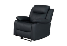 Load image into Gallery viewer, U6026 BLACK PU 72A GLIDER RECLINER WITH LED