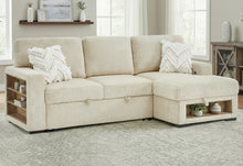 Load image into Gallery viewer, U0222 IVORY PULL OUT SOFA BED WITH SPEAKER AND 2 PILLOWS