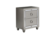 Load image into Gallery viewer, RILEY SILVER NIGHTSTAND