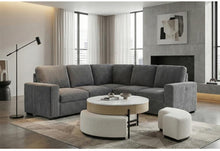 Load image into Gallery viewer, T42 NATURAL COFFEE TABLE WITH 3 STOOLS