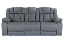 Load image into Gallery viewer, U7068 GREY 10 PWR REC SOFA/PWR CON REC LOVESEAT WITH LED