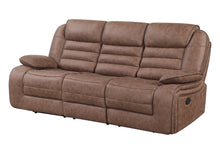 Load image into Gallery viewer, U2250 BROWN RECLINING SOFA