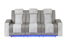 Load image into Gallery viewer, U8000 GREY PWR REC SOFA W/PHR, DDT, READING LIGHT & LED LIGHT