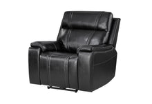 Load image into Gallery viewer, U8880 BLACK LEATHER POWER RECLINER