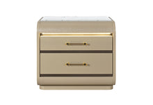 Load image into Gallery viewer, GENESIS GOLD NIGHTSTAND WITH LED