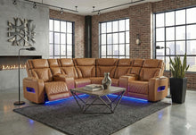 Load image into Gallery viewer, U8611 CAMEL SECTIONAL WITH POWER HEADREST, CONTINUOUS LED AND SPEAKER