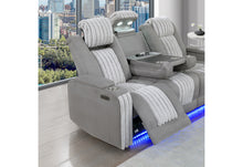 Load image into Gallery viewer, U8000 GREY PWR REC SOFA/PWR CON REC LOVESEAT/PWR RECLINER W/PHR