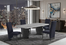 Load image into Gallery viewer, D2502 DINING TABLE AND 8 D12 BLACK DINING CHAIR