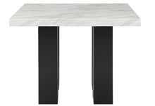 Load image into Gallery viewer, D04 WHITE BAR TABLE AND 6 D04 BLACK BAR STOOL