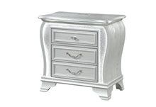 Load image into Gallery viewer, ARIA SILVER NIGHTSTAND WITH LED