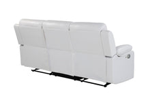 Load image into Gallery viewer, U6026 BLANCHE WHITE RECLINING SOFA WITH LED