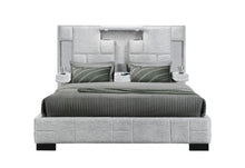 Load image into Gallery viewer, OSCAR GREY KING BED NO WOOD TRIM