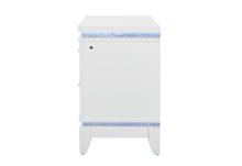 Load image into Gallery viewer, ALINA WHITE NIGHTSTAND WITH LED AND USB