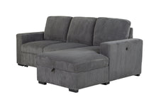 Load image into Gallery viewer, U2660 GREY L SOFA BED SECTIONAL WITHOUT PULLOUT