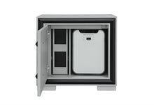 Load image into Gallery viewer, AMELIA GREY/BLACK NIGHTSTAND WITH COOLER AND SPEAKER