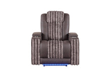 Load image into Gallery viewer, U8000 BROWN POWER RECLINER W/ POWER HEADREST & LED LIGHT