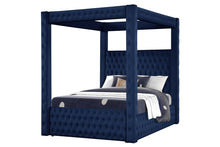Load image into Gallery viewer, Galaxy Home Monica Queen Bed in Navy