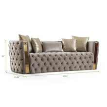 Load image into Gallery viewer, Galaxy Home Naomi Sofa in Taupe - Ego Home Furniture