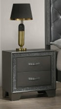 Load image into Gallery viewer, Crown Mark Furniture Kaia Nightstand in Dark Gray image