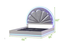 Load image into Gallery viewer, Galaxy Home Perla Queen Bed in Milky White