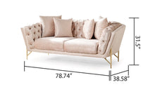 Load image into Gallery viewer, Galaxy Home Presley Loveseat Bin eige