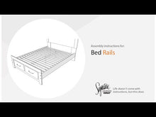 Load and play video in Gallery viewer, Bellaby - Queen/King Platform Rails - Whitewash