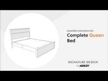 Load and play video in Gallery viewer, Kozmour - Bookcase Complete Bed Frame
