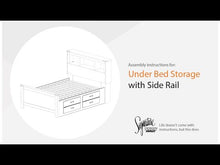 Load and play video in Gallery viewer, Trinell - Under Bed Storage w/Side Rail - Brown