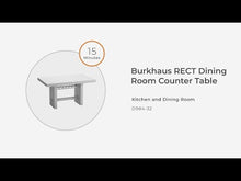 Load and play video in Gallery viewer, Burkhaus - Rectangular Dining Room Counter Table - Dark Brown