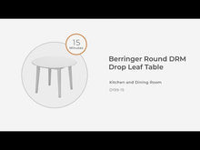 Load and play video in Gallery viewer, Berringer - Round DRM Drop Leaf Table - Rustic Brown