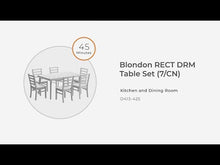 Load and play video in Gallery viewer, Blondon - Rectangular Drm Table Set (Set of 7) - Brown / Black