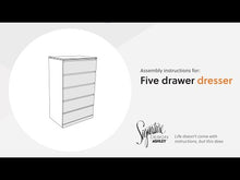 Load and play video in Gallery viewer, Onita - Five Drawer Chest