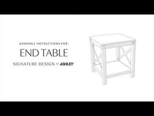 Load and play video in Gallery viewer, Freedan - Square End Table - Grayish Brown