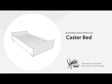 Load and play video in Gallery viewer, Frandern - Twin Loft Caster Bed - Gray