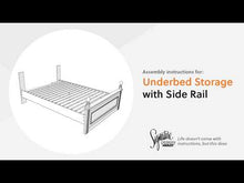 Load and play video in Gallery viewer, Kozlani - Twin/Full Side Storage With Rail - White