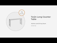 Load and play video in Gallery viewer, Torjin - Long Counter Table - Dark Brown