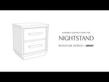 Load and play video in Gallery viewer, Kozmour - Two Drawer Night Stand - Black / Brown
