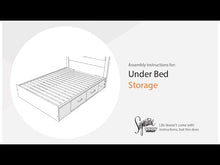 Load and play video in Gallery viewer, Graystorm - Twin/Full Under Bed Storage - Brown Gray
