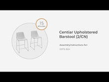 Load and play video in Gallery viewer, Centiar - Upholstered Barstool (Set of 2)