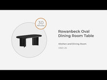 Load and play video in Gallery viewer, Rowanbeck - Oval Dining Room Table - Black